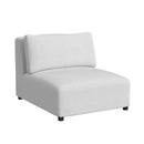 Zandara 5PC Modular Set in Olefin Beige with Ottoman - Michael's Discount Furniture