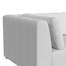 Zandara 5PC Modular Set in Olefin Beige with Ottoman - Michael's Discount Furniture