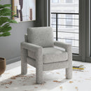 Zoey Chair in Balina Light Grey - Michael's Discount Furniture