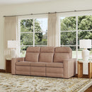 Dutch Power Reclining Sofa with Console, Power Headrest, & Lumbar - 5000009741 - Michael's Discount Furniture
