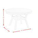 Amherst Dining Table w/Wood Leg Grey Finish