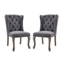 Apprise Side Chair Performance Velvet Set of 2