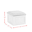 Uster Coffee Table W/Four storage Stools Grey