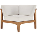 Bayport Outdoor Patio Teak Wood Corner Chair