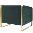 Visualize Accent Club Lounge Performance Velvet Armchair