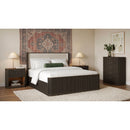 Sylvie UPH Bedroom Set with 2 Nightstands