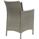 Conduit 5 Piece Outdoor Patio Wicker Rattan Dining Set