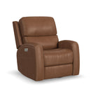 Linden Latitudes Power Swivel Gliding Recliner with Power Headrest, Lumbar, Heat & Massage - 5000008697 - Michael's Discount Furniture