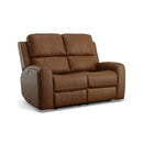 Linden Power Reclining Loveseat with Power Headrests & Lumbar - 5000005528 - Michael's Discount Furniture