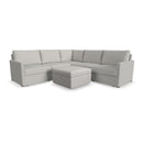 Flex 5-Seat Sectional with Narrow Arm and Storage Ottoman - 5000003371 - Michael's Discount Furniture