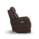 View Power Swivel Recliner with Power Headrest - Michael's Discount Furniture