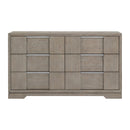 Kelis 6-Drawer Dresser in Grey