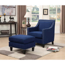 Erica 497 Ottoman W/Chrome Nail (ISTA 3)