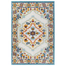 Reflect Ansel Distressed Floral Persian Medallion 8x10 Indoor and Outdoor Area Rug