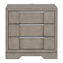 Kelis 3-Drawer Nightstand with USB in Grey