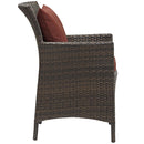 Conduit 5 Piece Outdoor Patio Wicker Rattan Set