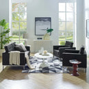 Loft 3 Piece Tufted Upholstered Faux Leather Set