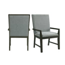 Donovan Upholstery Arm Chair Dark (2 Per Pack)
