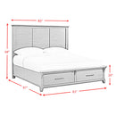 Montrose Storage Bedroom Set in Espresso & Brown