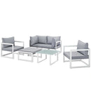Fortuna 6 Piece Outdoor Patio Sectional Sofa Set