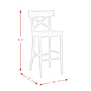 (D680-21) Callista- 30'' Barstool- Beach/Natural