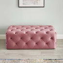Amour 48" Tufted Button Entryway Performance Velvet Bench