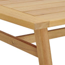 Orlean 3 Piece Outdoor Patio Eucalyptus Wood Set