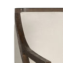 Hopkins Chair w/Brown Arm Columbia Charcoal