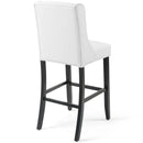 Baronet Bar Stool Faux Leather Set of 2