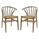 Flourish Spindle Wood Dining Side Chair Set of 2