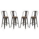 Promenade Bar Stool Metal Set of 4