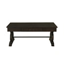 Stone Occasional Coffee Table With Pu Base