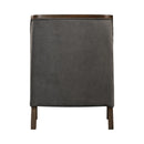 Hopkins Chair w/Brown Arm Columbia Charcoal