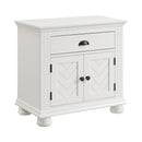 Kona Bedroom Set with 2 Nightstands in White