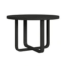 Ridgemont Round Dining Table in Black with Grain