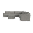 Flex 6-Seat Sectional with Narrow Arm and Storage Ottoman - 5000003380