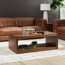 Waterfall Rectangular Coffee Table with Casters - 5000007677 - Michael's Discount Furniture