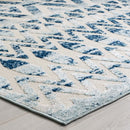 Reflect Tamako Diamond and Chevron Moroccan Trellis 5x8 Indoor / Outdoor Area Rug