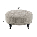Ottoman w/Casters
