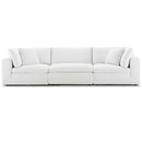 Commix Down Filled Overstuffed 3 Piece Sectional Sofa Set