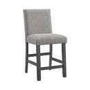 Seneca Counter Side Chair with Grey Fabric (2 Per Carton)