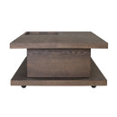 Athens Rectangular Coffee Table with Casters - Michael's Discount Furniture