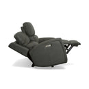 Linden Power Reclining Loveseat with Power Headrests & Lumbar - 5000007531 - Michael's Discount Furniture