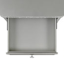 Avril Chairside Table with Power/USB in Silver