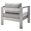 Shore Sunbrella� Fabric Outdoor Patio Aluminum 4 Piece Set