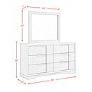 Kelis Dresser and Mirror Set in Grey