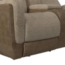 Hornet Motion Glider Loveseat with Console