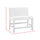 Seneca Counter Height Dining Set in Brown-Table and Four Chairs