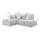Sectional Sofa w/2Pillows