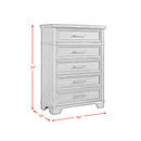 Colorado City 5-Drawer Chest in Charcoal